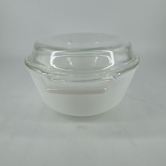 Anchor Hocking Fire King #433 Blue Cornflower 1.5 qt Casserole Dish w/Lid Gift - Picture 5 of 12